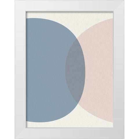 Mid Century Soft Luxe White Modern Wood Framed Art Print by Urban Epiphany