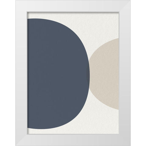 Mid Century Soft Luxe 2 White Modern Wood Framed Art Print by Urban Epiphany