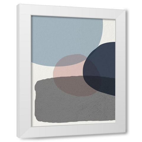 Mid Century Soft Luxe 6 White Modern Wood Framed Art Print by Urban Epiphany