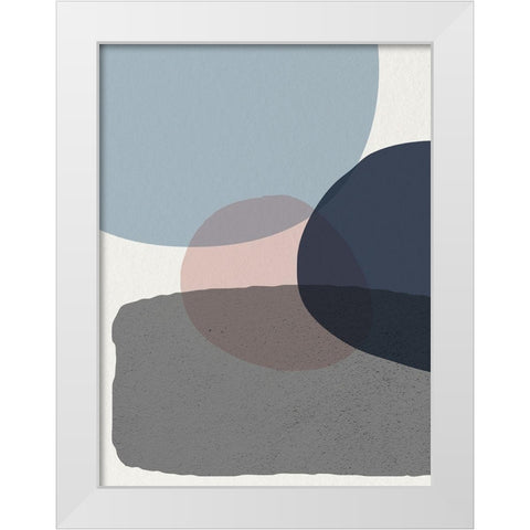 Mid Century Soft Luxe 6 White Modern Wood Framed Art Print by Urban Epiphany