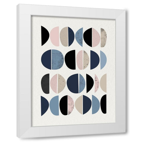 Mid Century Soft Luxe 8 White Modern Wood Framed Art Print by Urban Epiphany