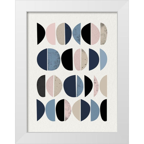 Mid Century Soft Luxe 8 White Modern Wood Framed Art Print by Urban Epiphany