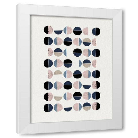 Mid Century Soft Luxe 9 White Modern Wood Framed Art Print by Urban Epiphany