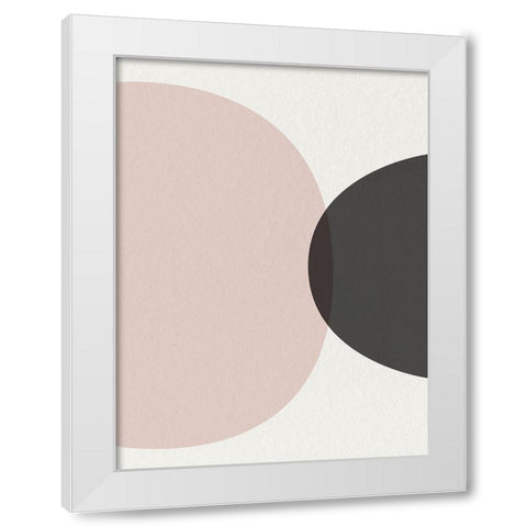 Minimalist Circles 2 White Modern Wood Framed Art Print by Urban Epiphany