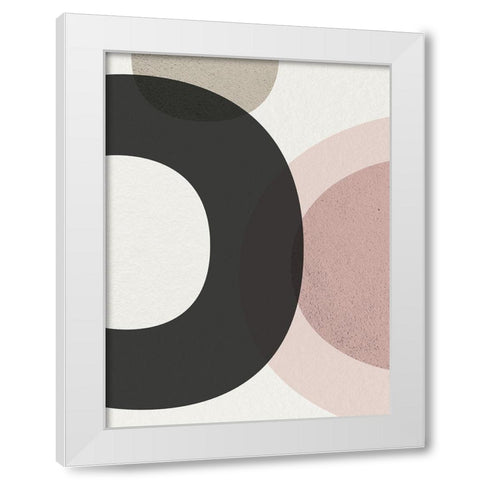 Minimalist Circles 5 White Modern Wood Framed Art Print by Urban Epiphany