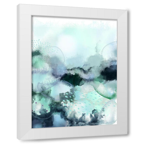 Evolving Ocean 1 White Modern Wood Framed Art Print by Urban Epiphany