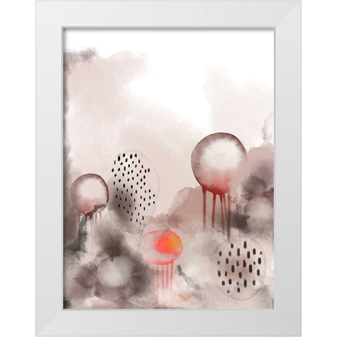 Togetherness White Modern Wood Framed Art Print by Urban Epiphany