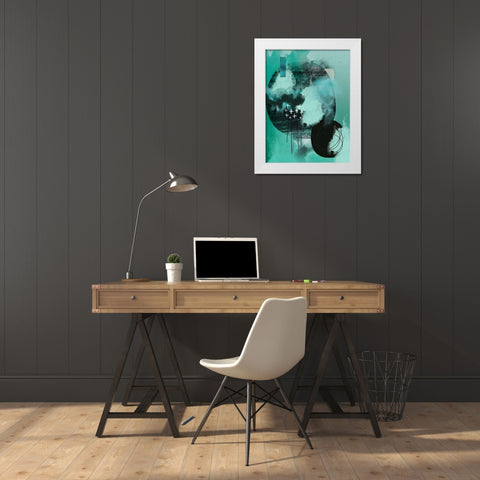 Still Tones White Modern Wood Framed Art Print by Urban Epiphany