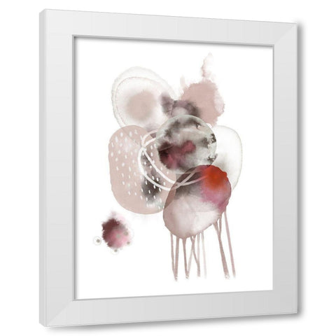 Sensetive Space White Modern Wood Framed Art Print by Urban Epiphany