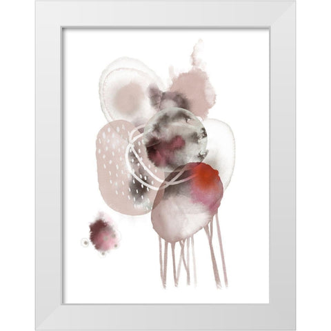 Sensetive Space White Modern Wood Framed Art Print by Urban Epiphany