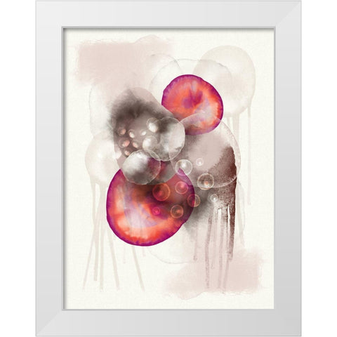 Warm Unity 1 White Modern Wood Framed Art Print by Urban Epiphany