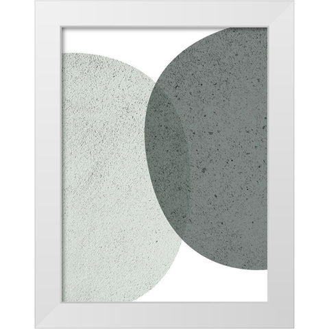 Mid Century ColorDew 6 White Modern Wood Framed Art Print by Urban Epiphany