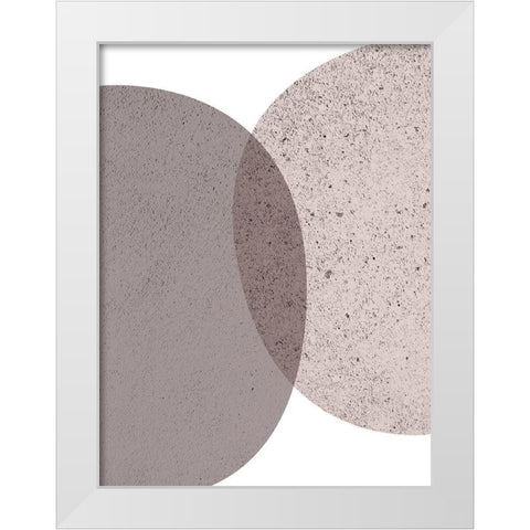 Mid Century ColorDew Burgundy 6 White Modern Wood Framed Art Print by Urban Epiphany