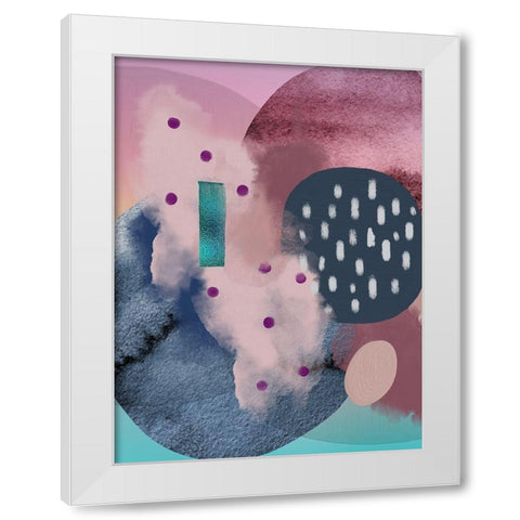 Floating 2 White Modern Wood Framed Art Print by Urban Epiphany