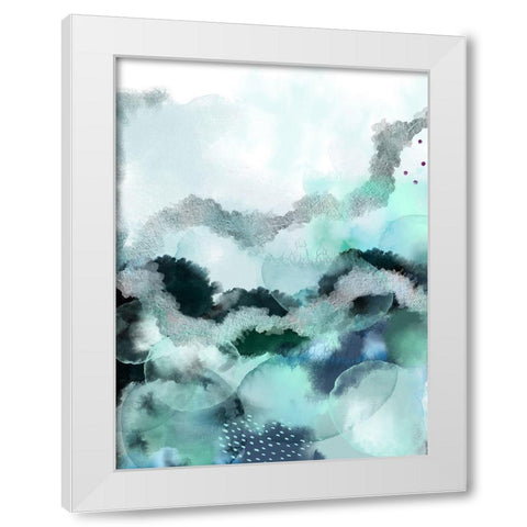 Evolving Ocean New White Modern Wood Framed Art Print by Urban Epiphany