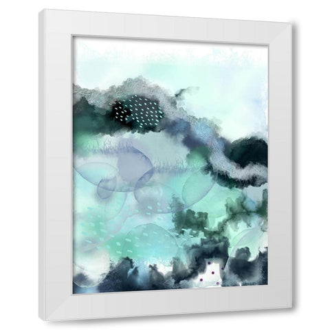 Evolving Ocean New 2 White Modern Wood Framed Art Print by Urban Epiphany