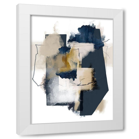 Unexpected Reality Neutral Tones White Modern Wood Framed Art Print by Urban Epiphany