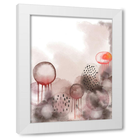 Harmonious White Modern Wood Framed Art Print by Urban Epiphany