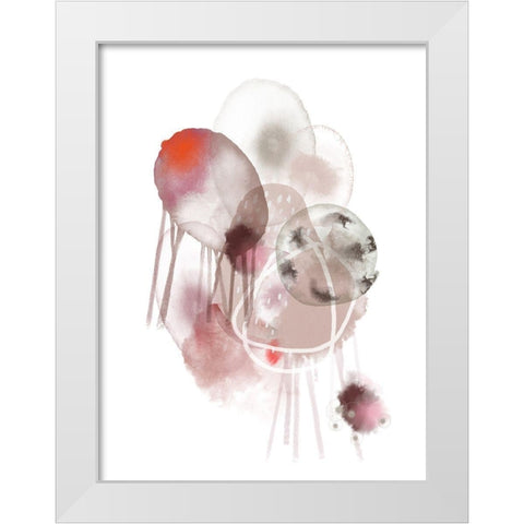 New Friendship White Modern Wood Framed Art Print by Urban Epiphany