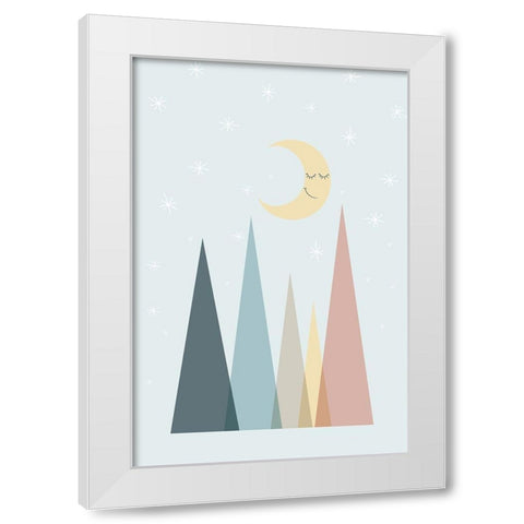 Pastel Scandi Nursery 2 White Modern Wood Framed Art Print by Urban Epiphany