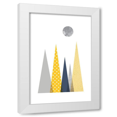 Scandinavian Mountains 2 White Modern Wood Framed Art Print by Urban Epiphany