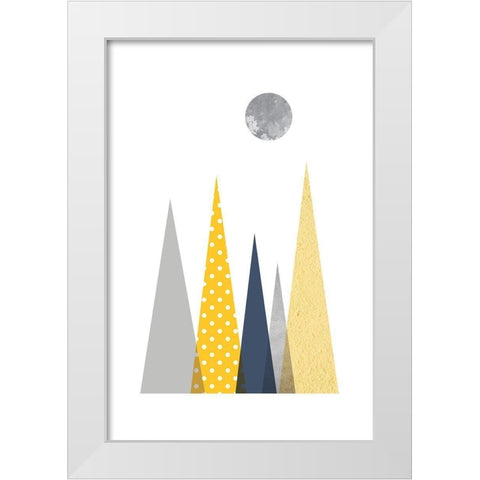 Scandinavian Mountains 2 White Modern Wood Framed Art Print by Urban Epiphany