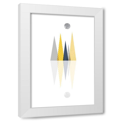 Scandinavian Mountains 3 White Modern Wood Framed Art Print by Urban Epiphany