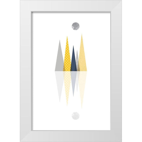 Scandinavian Mountains 3 White Modern Wood Framed Art Print by Urban Epiphany