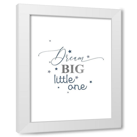 Grey Mountains 2 White Modern Wood Framed Art Print by Urban Epiphany