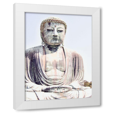 Buddha Soft Light White Modern Wood Framed Art Print by Urban Epiphany