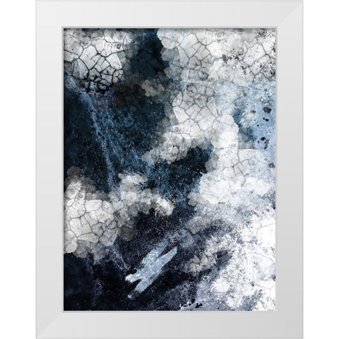 Shattered Abstract 2 White Modern Wood Framed Art Print by Urban Epiphany