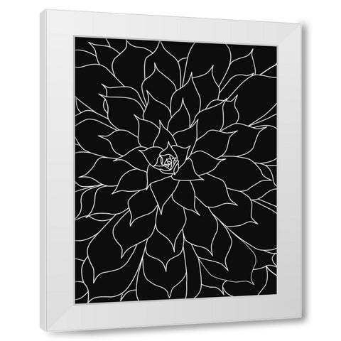 Black White Succulents Set of 2 White Modern Wood Framed Art Print by Urban Epiphany