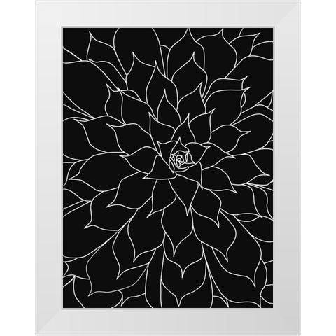 Black White Succulents Set of 2 White Modern Wood Framed Art Print by Urban Epiphany