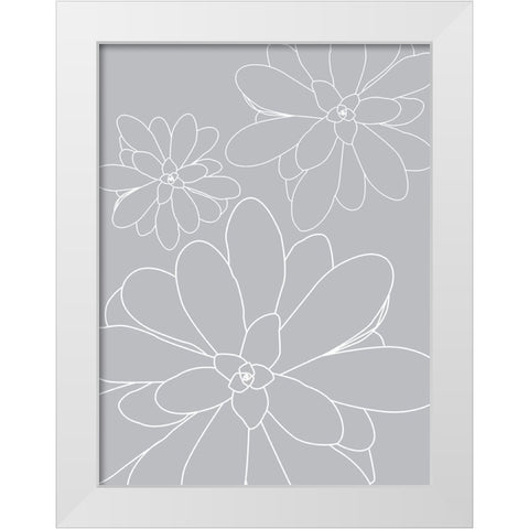 Black White Succulents Set of 2 White Modern Wood Framed Art Print by Urban Epiphany