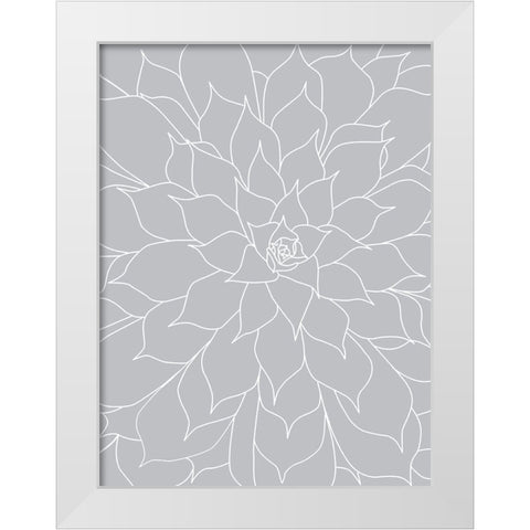 Black White Succulents Set of 2 White Modern Wood Framed Art Print by Urban Epiphany