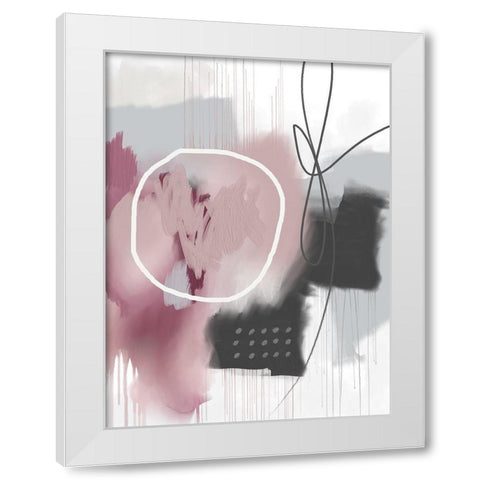 I Heart You White Modern Wood Framed Art Print by Lula Bijoux and Company