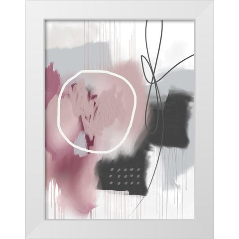 I Heart You White Modern Wood Framed Art Print by Lula Bijoux and Company