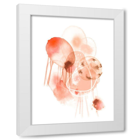 Warm Friendship White Modern Wood Framed Art Print by Urban Epiphany