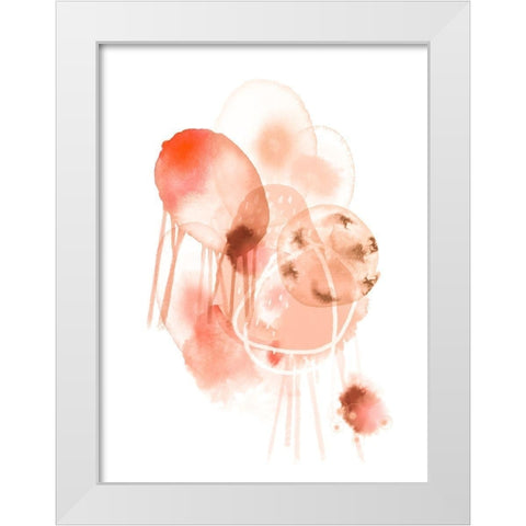 Warm Friendship White Modern Wood Framed Art Print by Urban Epiphany