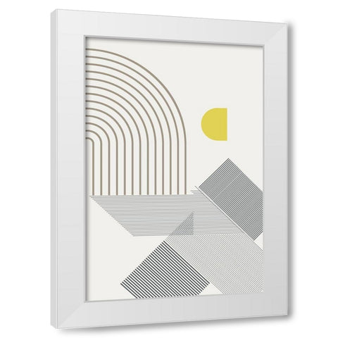 Mid Century Modern Cabana 1 White Modern Wood Framed Art Print by Urban Epiphany