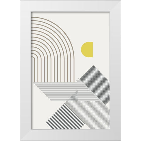 Mid Century Modern Cabana 1 White Modern Wood Framed Art Print by Urban Epiphany