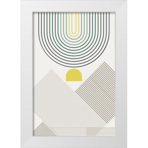Mid Century Modern Cabana 2 White Modern Wood Framed Art Print by Urban Epiphany