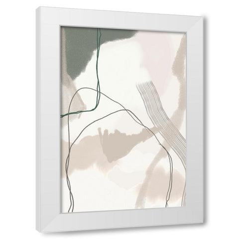 Poise White Modern Wood Framed Art Print by Urban Epiphany