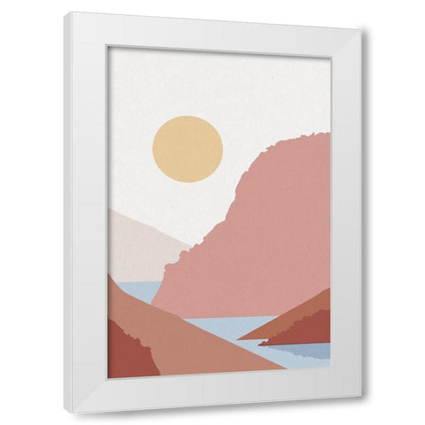 Canyon Views 2 White Modern Wood Framed Art Print by Urban Epiphany