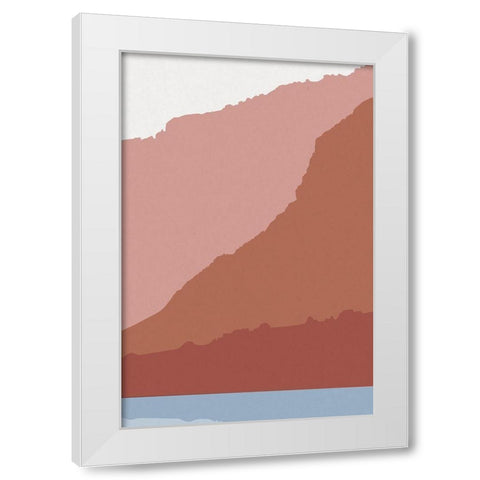Canyon Views 3 White Modern Wood Framed Art Print by Urban Epiphany
