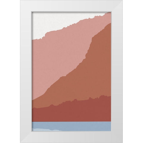 Canyon Views 3 White Modern Wood Framed Art Print by Urban Epiphany