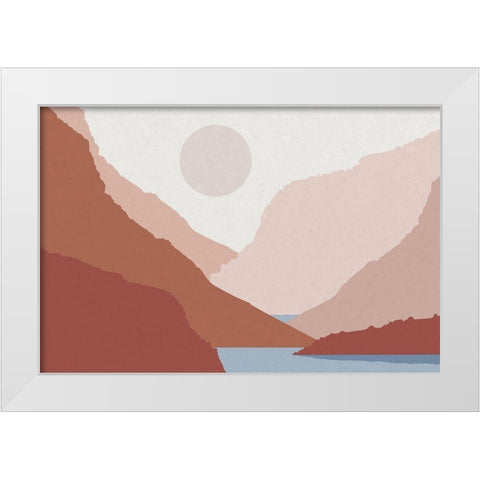 Canyon Views 4 White Modern Wood Framed Art Print by Urban Epiphany