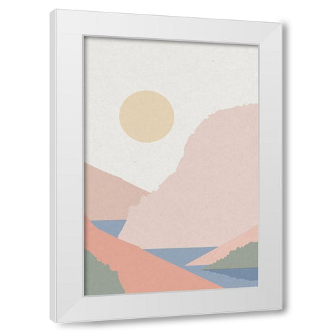 Canyon Horizons 2 White Modern Wood Framed Art Print by Urban Epiphany
