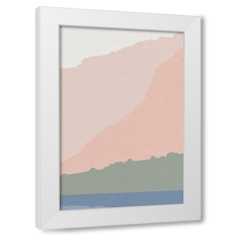 Canyon Horizons 3 White Modern Wood Framed Art Print by Urban Epiphany