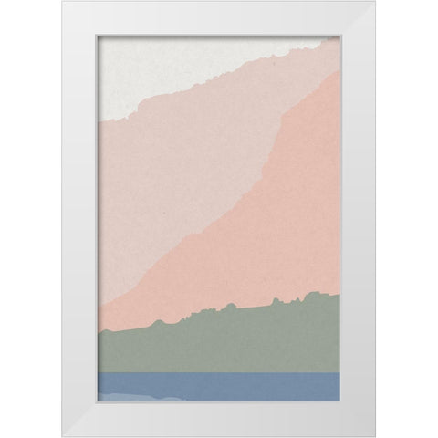 Canyon Horizons 3 White Modern Wood Framed Art Print by Urban Epiphany